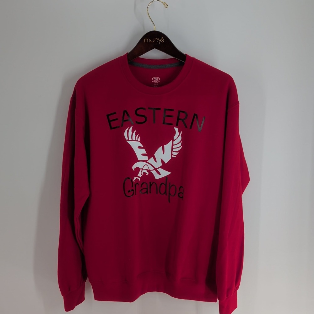Eastern Washington Eagles Grandpa Athletic Fleece Sweatshirt Red Size Medium